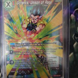 Gotenks, Unison of Rage, Etched Foil, Dragon Ball Super, Expansion Card, Unison